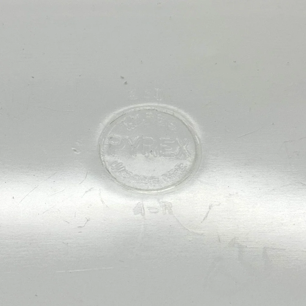 Pyrex 231 Clear Baking Dish Pre-1950s TM Reg Vintage 10x6 USA